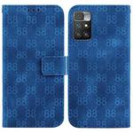 For Xiaomi Redmi 10 / 10 Prime Double 8-shaped Embossed Leather Phone Case(Blue)