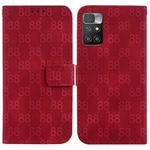 For Xiaomi Redmi 10 / 10 Prime Double 8-shaped Embossed Leather Phone Case(Red)