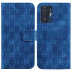 For Xiaomi 11T / 11T Pro Double 8-shaped Embossed Leather Phone Case(Blue)