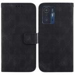 For Xiaomi 11T / 11T Pro Double 8-shaped Embossed Leather Phone Case(Black)