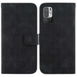 For Xiaomi Redmi Note 10 5G / Poco M3 Pro Double 8-shaped Embossed Leather Phone Case(Black)