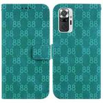 For Xiaomi Mi 10T Lite 5G / Mi 10i 5G Double 8-shaped Embossed Leather Phone Case(Green)