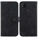 For Xiaomi Redmi 9C Double 8-shaped Embossed Leather Phone Case(Black)