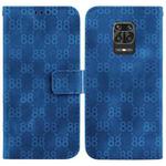 For Xiaomi Redmi Note 9 Pro/9S/9 Pro Max Double 8-shaped Embossed Leather Phone Case(Blue)