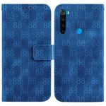 For Xiaomi Redmi Note 8T Double 8-shaped Embossed Leather Phone Case(Blue)