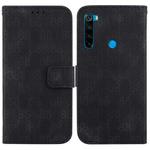 For Xiaomi Redmi Note 8T Double 8-shaped Embossed Leather Phone Case(Black)