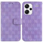 For Xiaomi Redmi Note 13 Pro+ 5G Double 8-shaped Embossed Leather Phone Case(Purple)