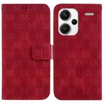 For Xiaomi Redmi Note 13 Pro+ 5G Double 8-shaped Embossed Leather Phone Case(Red)