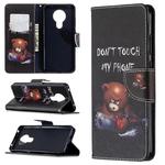 For Nokia 5.3 Colored Drawing Pattern Horizontal Flip Leather Case with Holder & Card Slots & Wallet(Bear)