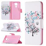 For Xiaomi Redmi Note 9 Colored Drawing Pattern Horizontal Flip Leather Case with Holder & Card Slots & Wallet(Little Tree)