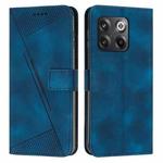 For OnePlus Ace Pro 5G / 10T 5G Dream Triangle Leather Phone Case with Lanyard(Blue)