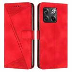 For OnePlus Ace Pro 5G / 10T 5G Dream Triangle Leather Phone Case with Lanyard(Red)