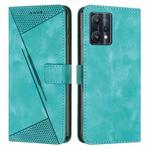 For OnePlus Nord CE 2 Lite 5G Dream Triangle Leather Phone Case with Lanyard(Green)