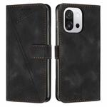 For OnePlus 13T Dream Triangle Leather Phone Case with Lanyard(Black)