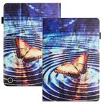 For Amazon Kindle Fire HD 10 2021 Sewing Litchi Texture Smart Leather Tablet Case(Butterfly)