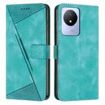 For vivo Y02 / Y02A / Y11 2023 Dream Triangle Leather Phone Case with Lanyard(Green)