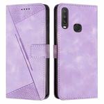 For vivo Y15 / Y17 Dream Triangle Leather Phone Case with Lanyard(Purple)