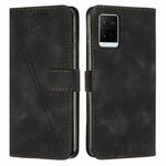 For vivo Y21 / Y21s / Y33s Dream Triangle Leather Phone Case with Lanyard(Black)
