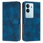 For vivo S17 / vivo S17 Pro Dream Triangle Leather Phone Case with Lanyard(Blue)