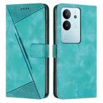 For vivo S17 / vivo S17 Pro Dream Triangle Leather Phone Case with Lanyard(Green)