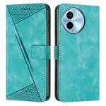 For vivo Y38 5G Dream Triangle Leather Phone Case with Lanyard(Green)