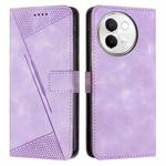 For vivo V30e Dream Triangle Leather Phone Case with Lanyard(Purple)