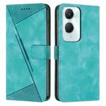 For vivo Y03 / Y18 / Y18e Dream Triangle Leather Phone Case with Lanyard(Green)