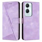 For vivo Y03 / Y18 / Y18e Dream Triangle Leather Phone Case with Lanyard(Purple)