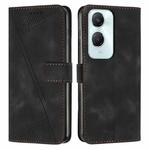 For vivo Y03 / Y18 / Y18e Dream Triangle Leather Phone Case with Lanyard(Black)