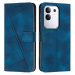 For vivo Y29 4G Dream Triangle Leather Phone Case with Lanyard(Blue)