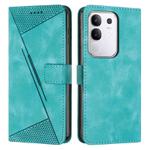For vivo Y29 4G Dream Triangle Leather Phone Case with Lanyard(Green)