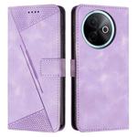 For vivo Y39 5G Global Dream Triangle Leather Phone Case with Lanyard(Purple)