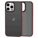 For iPhone 14 Pro Max Brilliant Series Micro-frosted Anti-fingerprint PC Phone Case(Purplish Red)