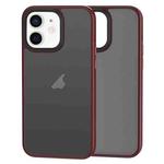 For iPhone 12 / 12 Pro Brilliant Series Micro-frosted Anti-fingerprint PC Phone Case(Purplish Red)