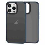 For iPhone 12 Pro Max Brilliant Series Micro-frosted Anti-fingerprint PC Phone Case(Dark Blue)