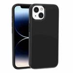 For iPhone 15 Plus Rubber Oil Surface Solid Color Phone Case(Black)