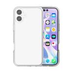 For iPhone 16 Plus Rubber Oil Surface Solid Color Phone Case(White)