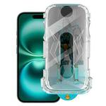 For iPhone 16 Plus Easy Install 28 Degree Privacy Armor Tempered Glass Film