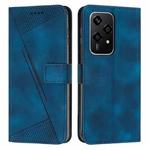 For Honor 200 Lite Global Dream Triangle Leather Phone Case with Lanyard(Blue)