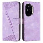 For Honor 300 Pro / 300 Ultra Dream Triangle Leather Phone Case with Lanyard(Purple)