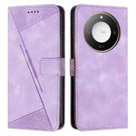 For Honor X60 / X9c Smart Dream Triangle Leather Phone Case with Lanyard(Purple)