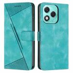 For Honor 400 Lite Dream Triangle Leather Phone Case with Lanyard(Green)