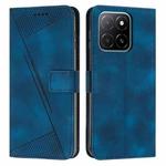 For Honor X6c 4G Dream Triangle Leather Phone Case with Lanyard(Blue)