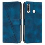 For Huawei P30 Lite Dream Triangle Leather Phone Case with Lanyard(Blue)