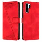 For Huawei P30 Pro Dream Triangle Leather Phone Case with Lanyard(Red)