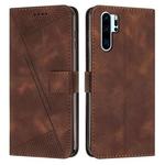 For Huawei P30 Pro Dream Triangle Leather Phone Case with Lanyard(Brown)