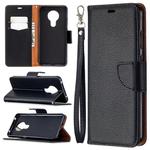 For Nokia 5.3 Litchi Texture Pure Color Horizontal Flip Leather Case with Holder & Card Slots & Wallet & Lanyard(Black)