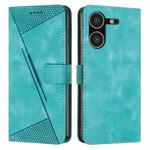 For Tecno Pova 5 Dream Triangle Leather Phone Case with Lanyard(Green)