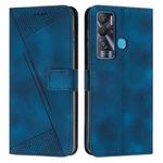 For Tecno Pova Neo Dream Triangle Leather Phone Case with Lanyard(Blue)