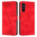 For Tecno Pova Neo 2 Dream Triangle Leather Phone Case with Lanyard(Red)